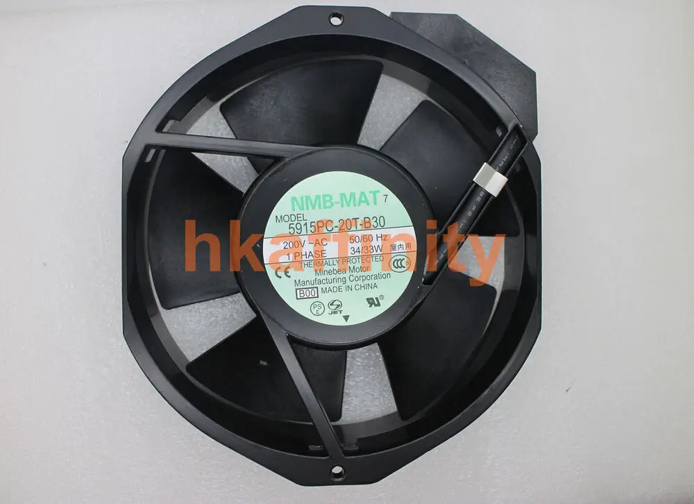 

1PCS NMB-MAT 5915PC-20T-B30 Cooling Fan AC 200V 50/60HZ