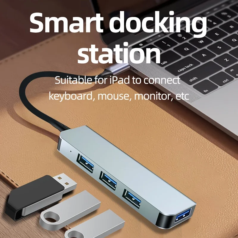 4 Ports USB 3.0 Adapter USB3.0 HUB 3 0 5Gbps High Speed Multi USB-C Splitter for Lenovo Macbook Pro PC Accessories USB C