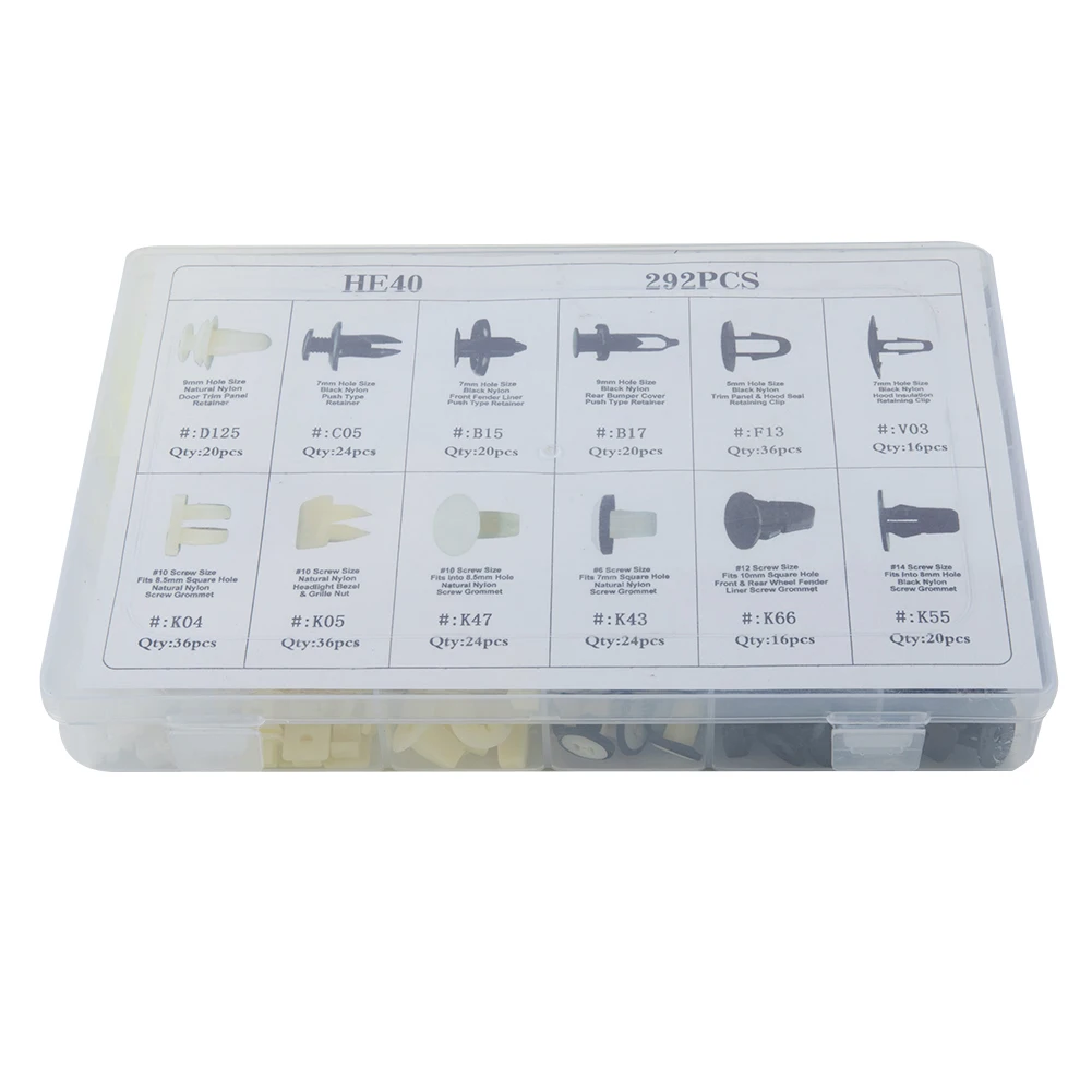 

Tools Car Clips Retainer For Toyota Portable Door Fender For toyota Hood Moulding Parts Replacement Set 292pcs