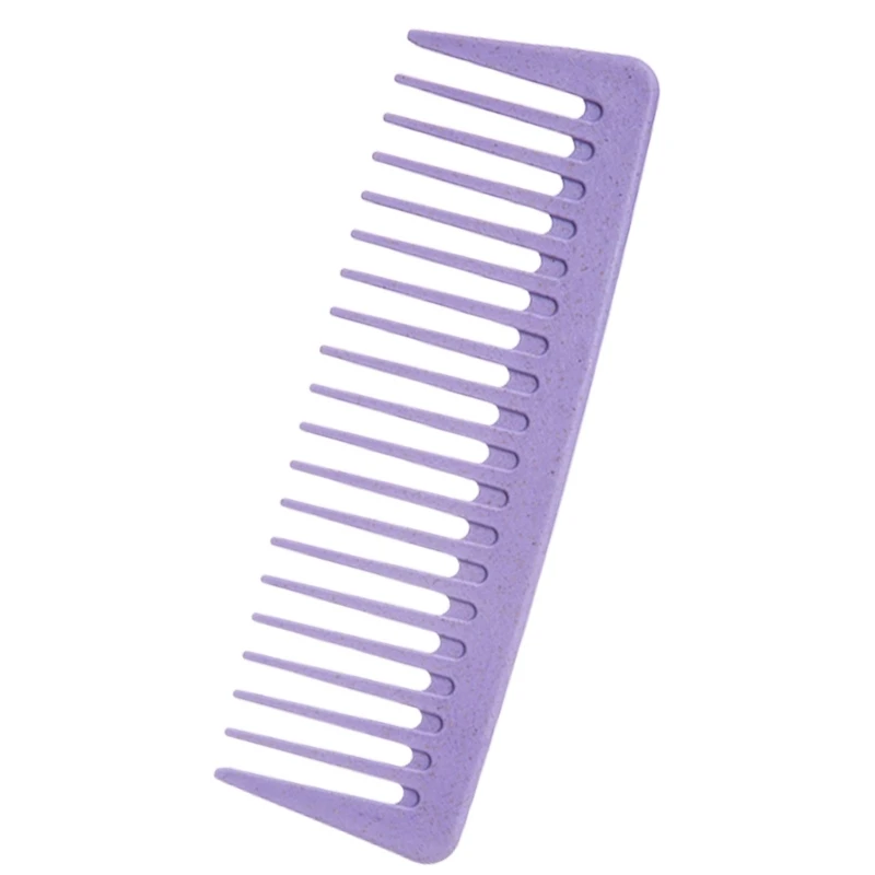 Travel Friendly Wide Tooth Hair Comb for Gentle Detangling and Minimal Hair Loss Safe Plastic Comb for Women and Men