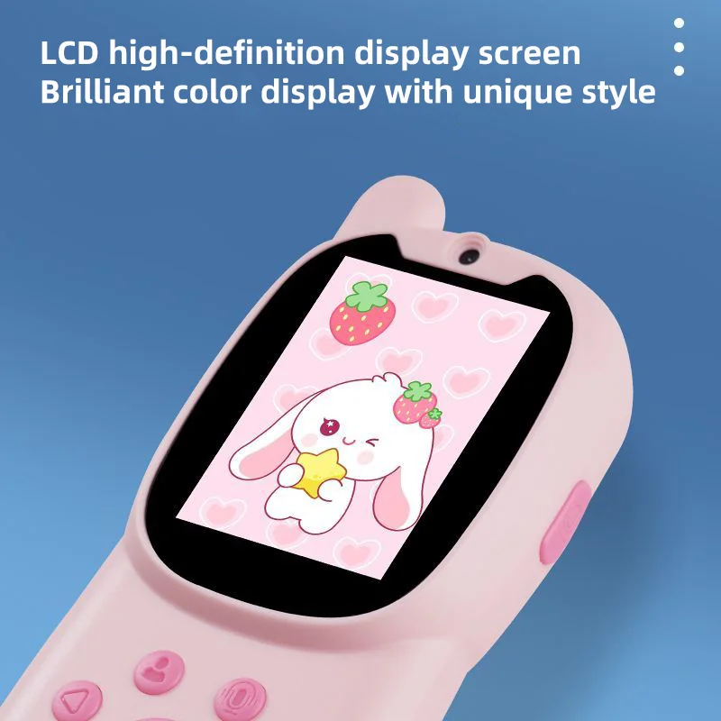 Kids Walkie-talkie LCD Display Screen Button Operation Rechargeable High-capacity Battery Clear Dialogue Children's Gift Toys