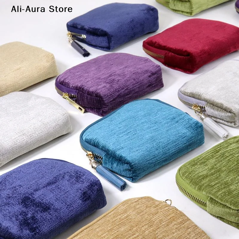 Tassel Pendant Jewelry Storage Bag Multi Layer Soft Lining Anti-scratch Ring Necklace Pouch for Women Travel Gift