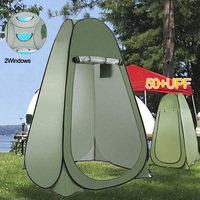 Shower Tent Single Person Portable Privacy Shower Toilet Camping Pop Up Tent Anti-UV  Function Outdoor Waterproof Shelter Tent