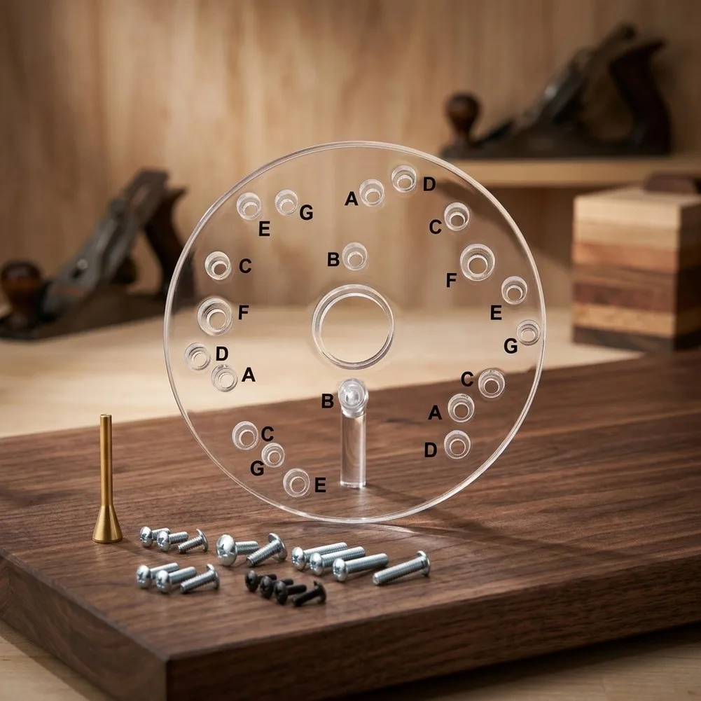 Router Base Plate Clear For Acrylic 165mm OD Compatible with 690/621 Routers Quick Setup and Accurate Alignment