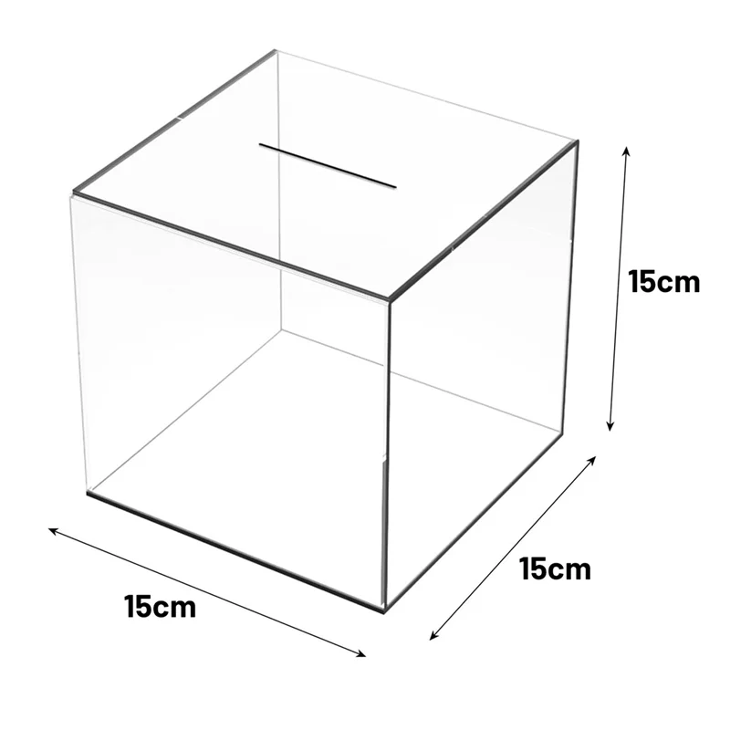 1 PCS Acrylic Money Bank Acrylic Bank Box Reusable Transparent Piggys Bank Box Delicate Money Bank 15Cm-A32R
