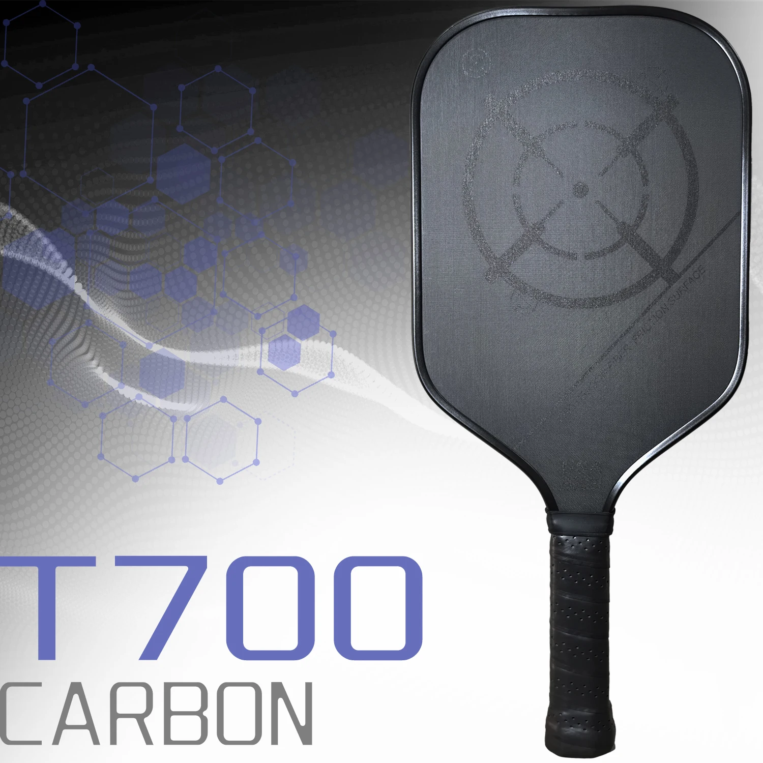 

Four-Layer T700 Pure Carbon Fiber Pickleball Paddle with Cloth Matte Finish Large Sweet Spot High Friction Offensive Type