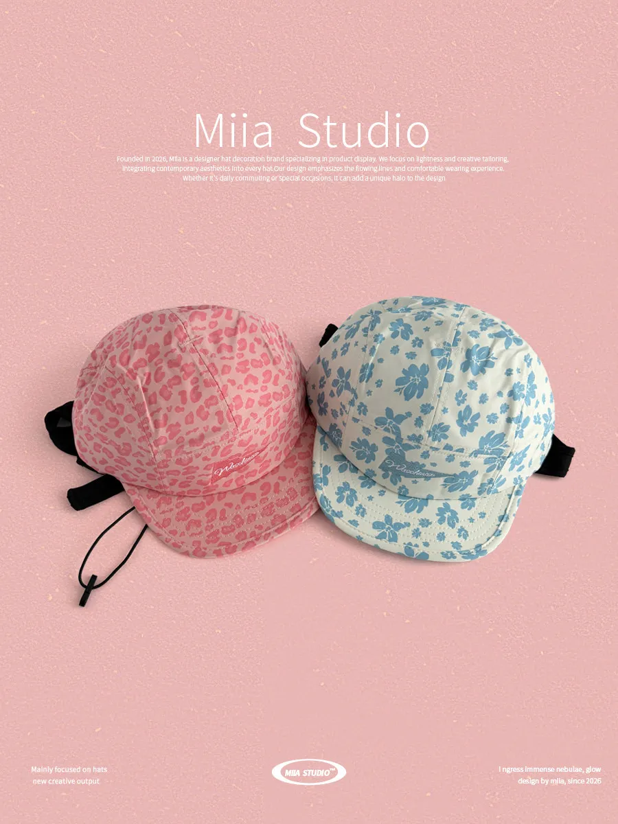Women's Coastal Surf Print Functional Baseball Cap Quick Dry Outdoor Sun Hat Drawstring Tie Back Design Sun Dad Hat