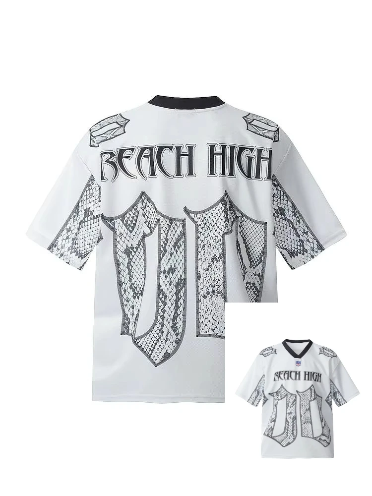 

Fashion Alphanumeric Printed Women's T-shirt Loose Daily Casual V-Neck Summer Street Quick-Drying Short-Sleeved Clothing Top