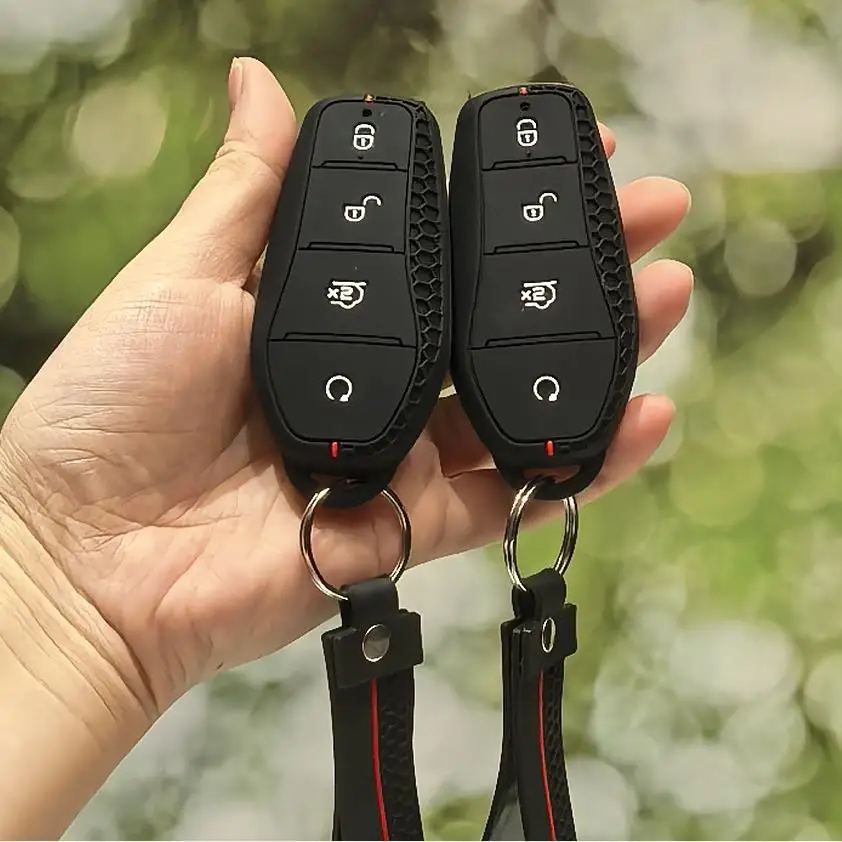 Key Case Cover for BYD Song Plus Atto 3 Han EV Tang DM Qin Seal Dolphin Silicone Remote Fob Holder Keychain Car Accessories