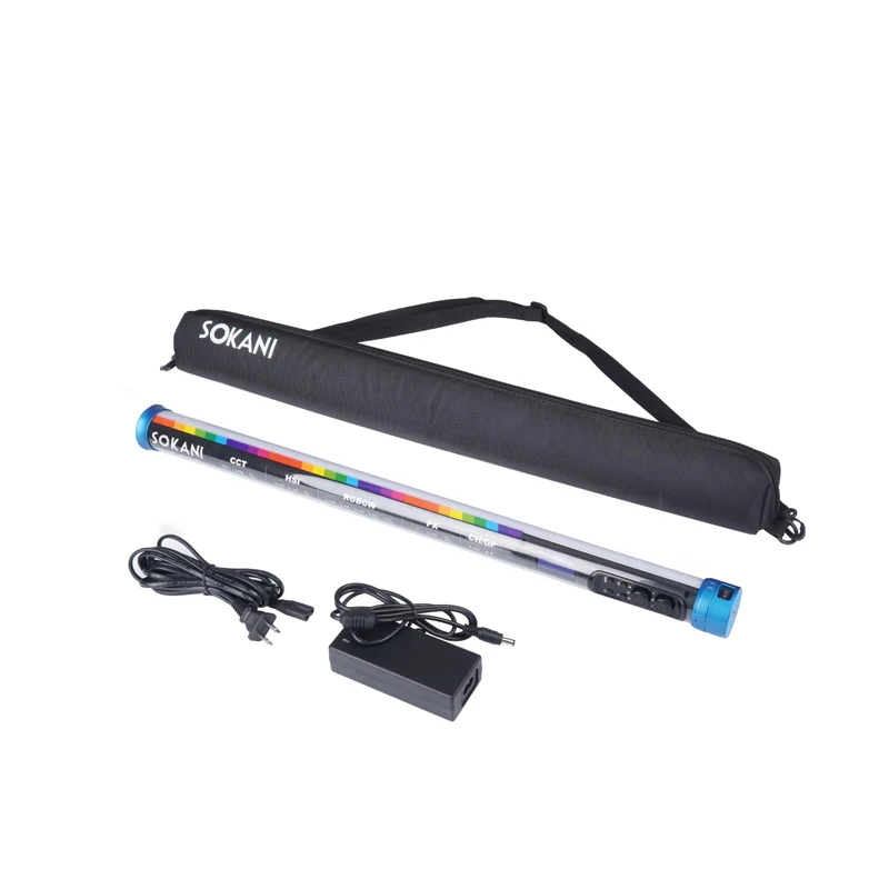 

SOKANI X25 RGB Ручной светодиодный видеосвет, RGB-трубка, заполняющий свет для камеры, CTT 2800-10000K, двухцветный, с пультом ДУ, аналог VS 15C