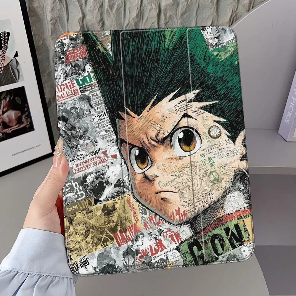 

Hunter x Hunter Anime для iPad mini Air Pro 13 12,9 11 10,9 10,5 10,2 9,7 8,3 7,9 дюйма 5 6 7 8 th Чехол для планшета с слотом для ручки
