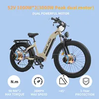 ORLMS MN-6 Double Motor Electric Bike 2000W Brushless Motor 52 v23ah Battery Snow E-Bike 26*4.0 Cal Fat Tyre Adult Electric Bike