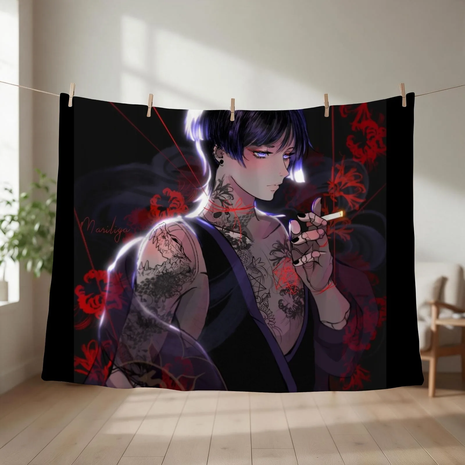 scaramouch modern Throw Blanket Luxury Brand funny gift Luxury Thicken Camping Blankets