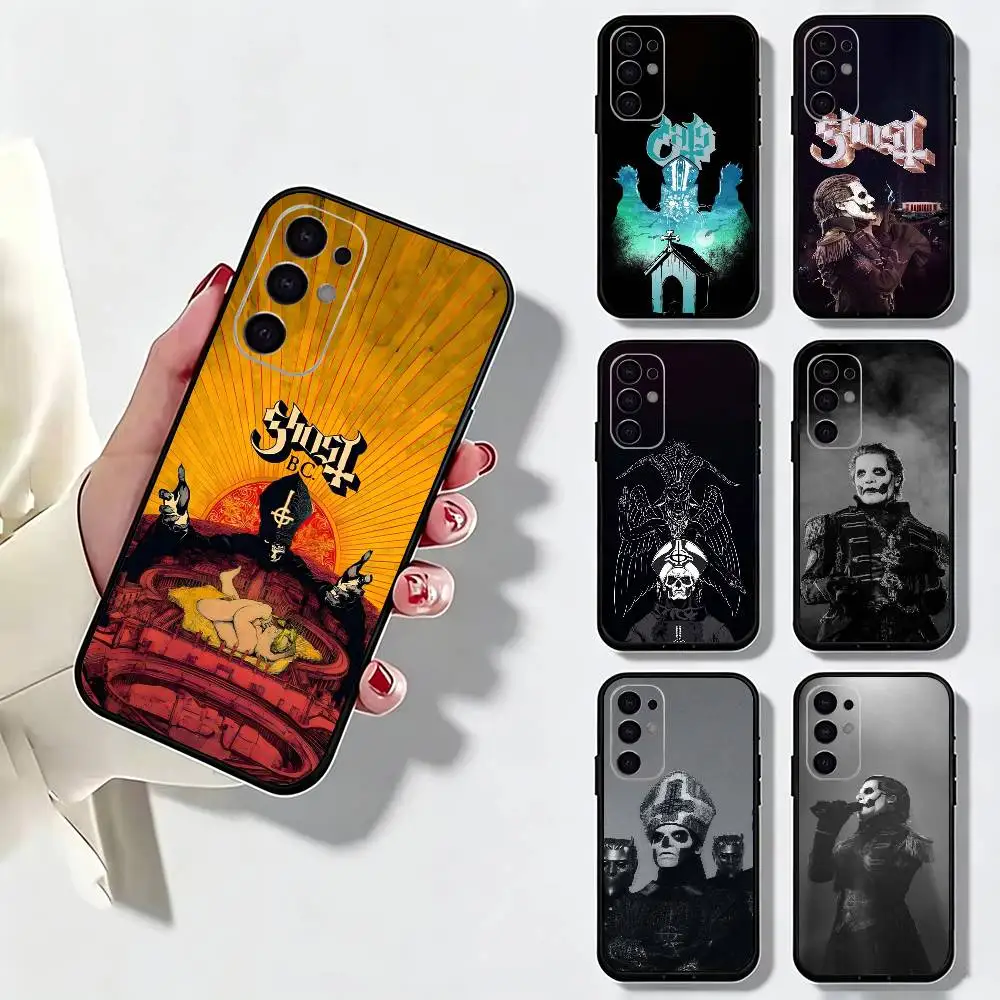 Band G-Ghost Papa IV Phone Case For Samsung S25,S24,S21,S22,S23,S30,Ultra,S20,Plus,Fe,Lite,Note,10,Black Cover