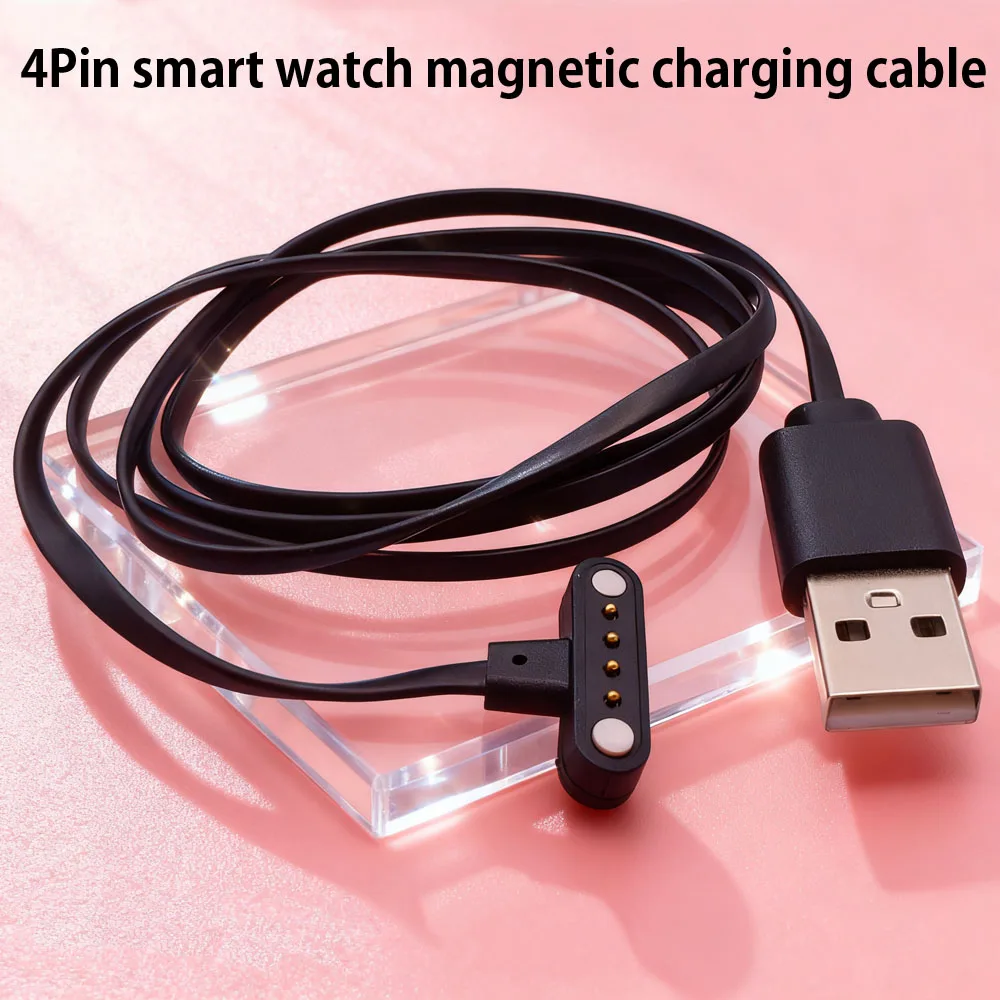 USB Универсальные Т-образные умные часы и браслет Магнитный кабель для зарядки данных 4-контактные резервные зарядные устройства поддерживает DM98 LemX10/DM20