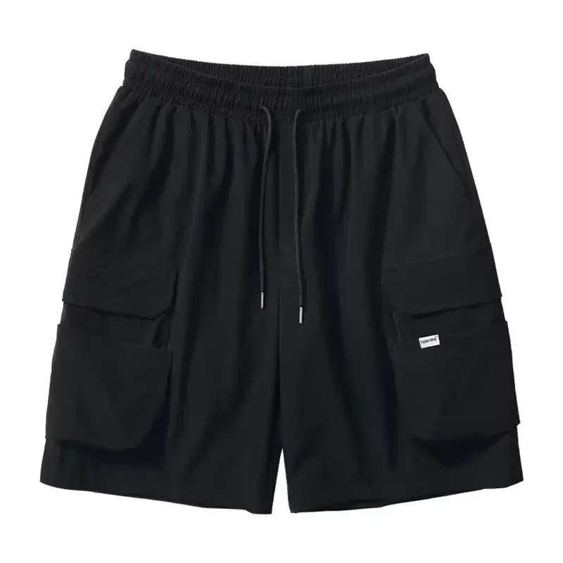 Short d\'été noir décontracté pour hommes, Harajuku Techwear, short Cargo pour hommes, mode Hip Hop Y2k, survêtement de Sport, vêtements de