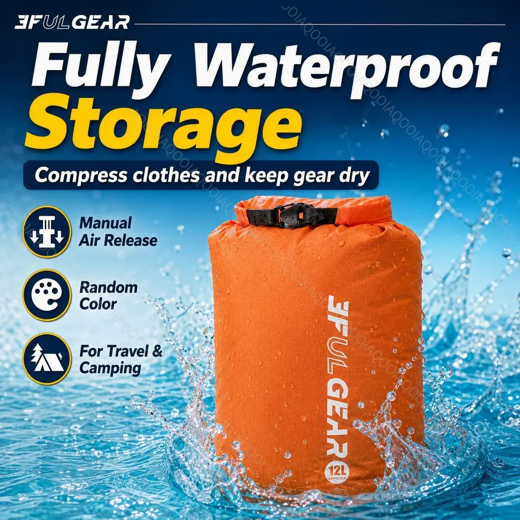 3F UL GEAR Waterproof Vacuum Compression Bag Manual Air Release Storage Sack for Camping Hiking Travel Clothes Gear 3F UL GEAR view 2