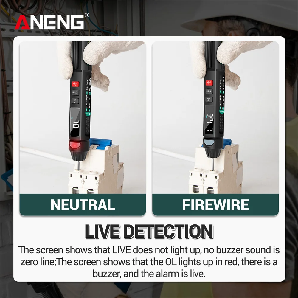 ANENG A3008 Digital 6000 Counts Intelligentes professionelles Multimeter Sensor Pen Tester Strommesser Berührungsloses Voltmeter