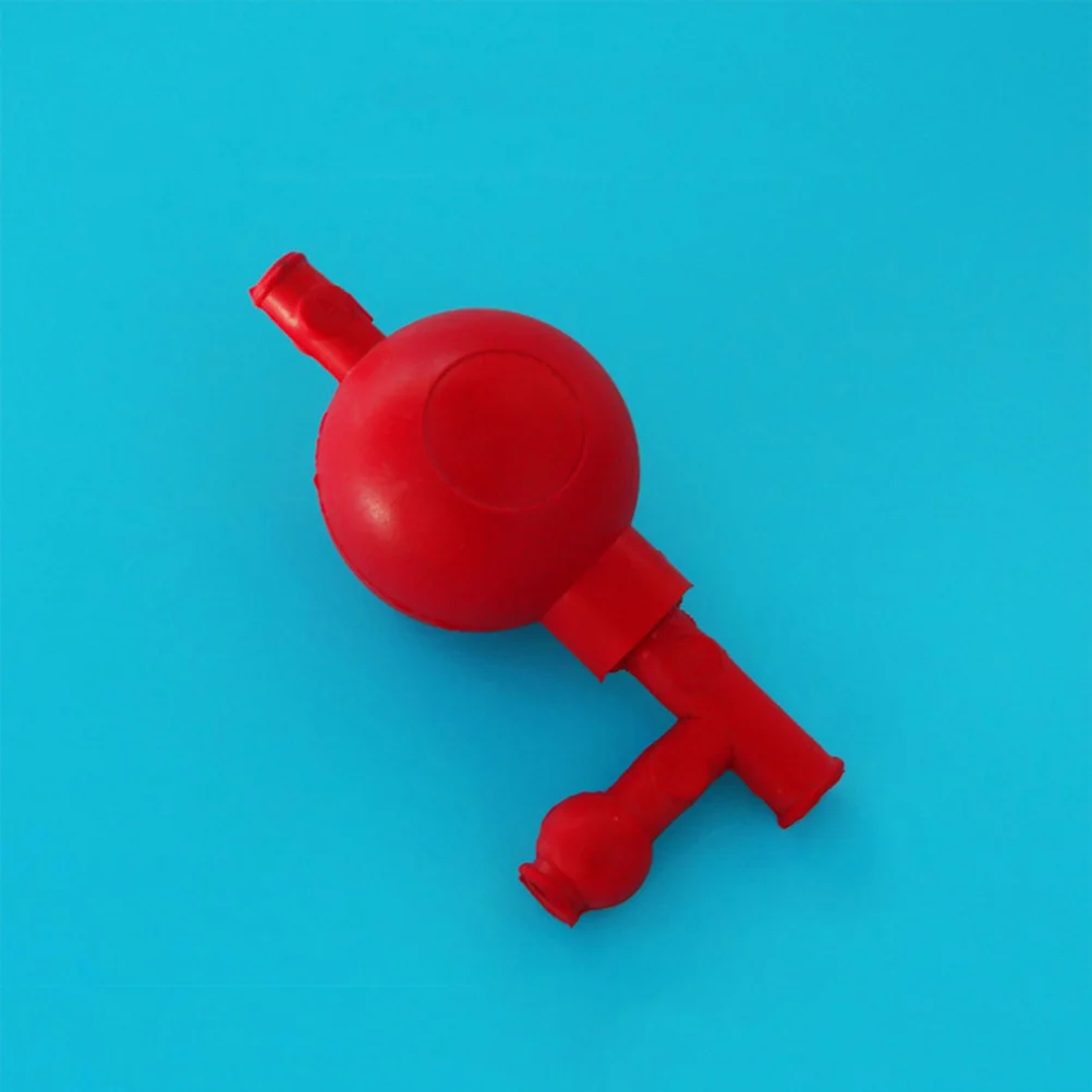 أداة شفط كمية خفيفة الوزن باللون الأحمر ثلاثية الاتجاهات للاستخدام في تعليم كيمياء الطعام الزراعي في المختبر