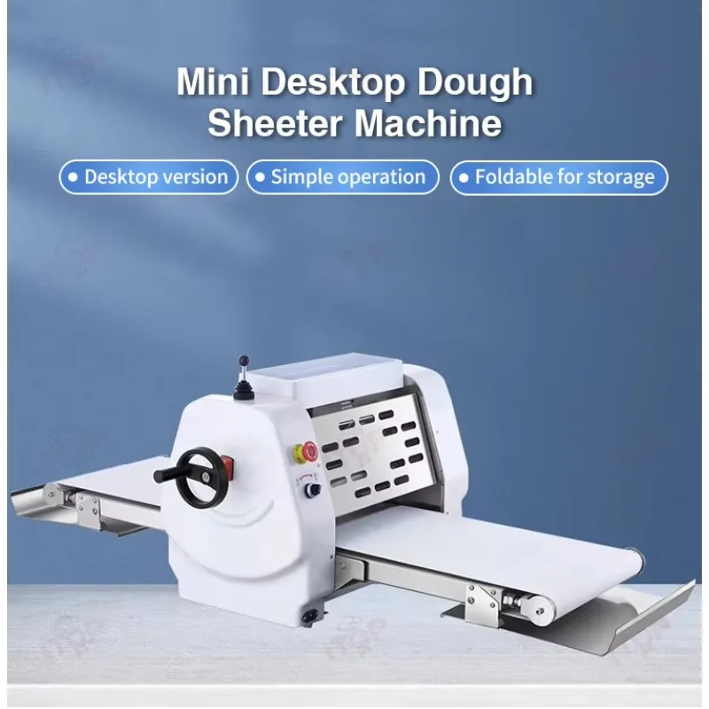 Gold Seller Electric Compact Countertop Mini Small Roll Tabletop Dough Sheeter Machine Bench Top Benchtop Potable Dough Pastry S