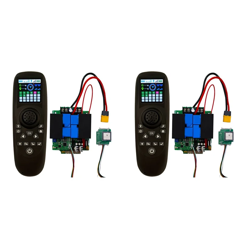 SQPP-2X RX40G Wireless Remote Control Kit One-Hand Transmitter 12V 24V 50A Power Receiver GPS One Click Return