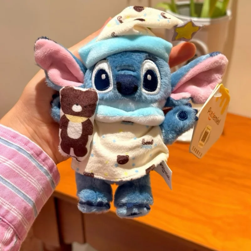 Original Disney Cute Stitch Interstellar Schlüsselanhänger Cartoon Anime Lilo & Stitch Puppe Anhänger Ornament Weihnachts- und Halloween-Geschenk