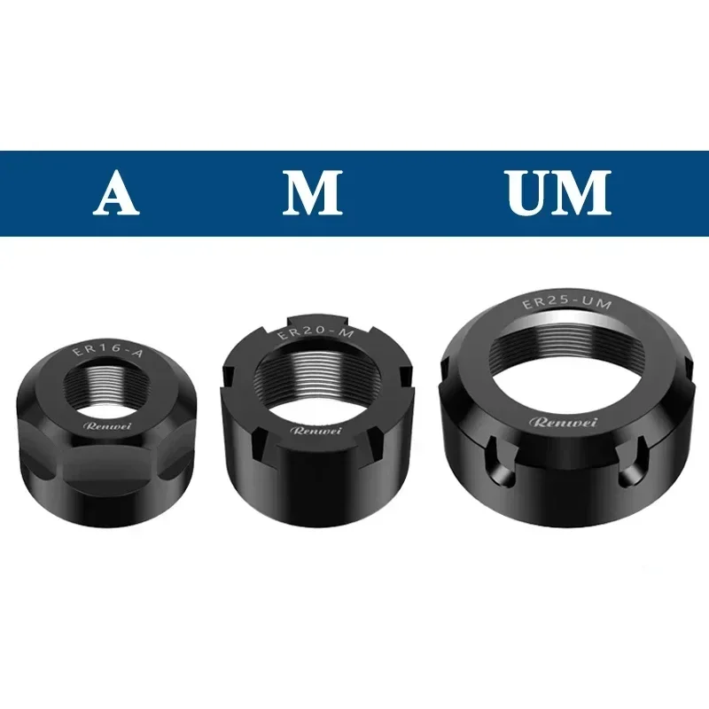 ER Collet Nut ER8 ER11 ER16 ER20 ER25 ER32 ER40 A M UM SK GER OZ ISOER Collet Chuck Nut for CNC Tool Holder