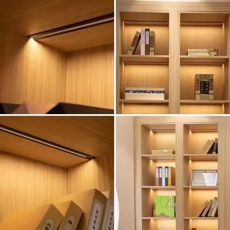 LED Aluminium Profiel Kast Licht PC Diffuser Kanaal U/W Type Garderobe Boekenkast Kast Plafond Muur Hoek Harde Strip Licht