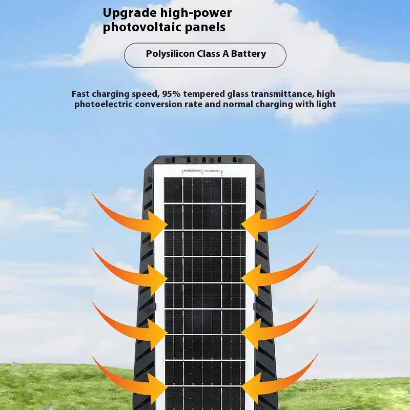 Outdoor Waterproof Solar Light - Human Body Sensing Street Light - Integrated Remote Control Courtyard Wall Light