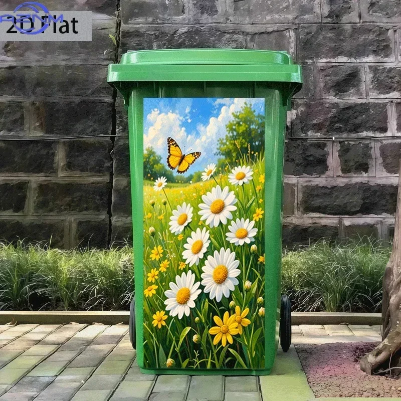 Trash Can Sticker  X  Cm 