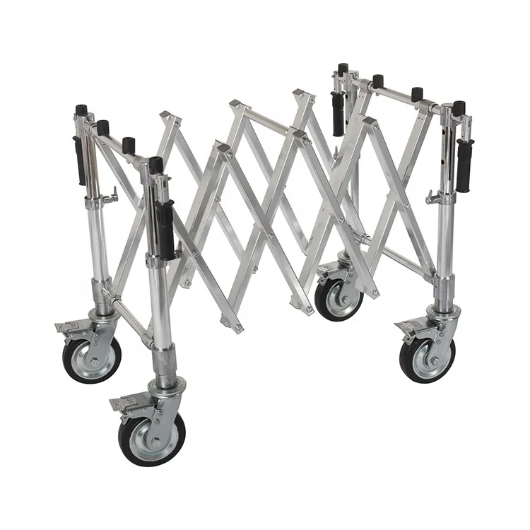 Folding Coffin Trolley Aluminum Alloy Church For Casket Transport Coffins