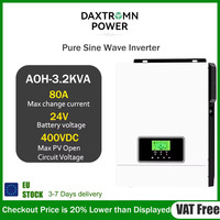 Daxtromn 3KW 3.2KVA  Solar Inverter Pure Sine Wave Hybrid MPPT 24V 220V Off-grid Inverter Built-in 80A MPPT Solar Charge