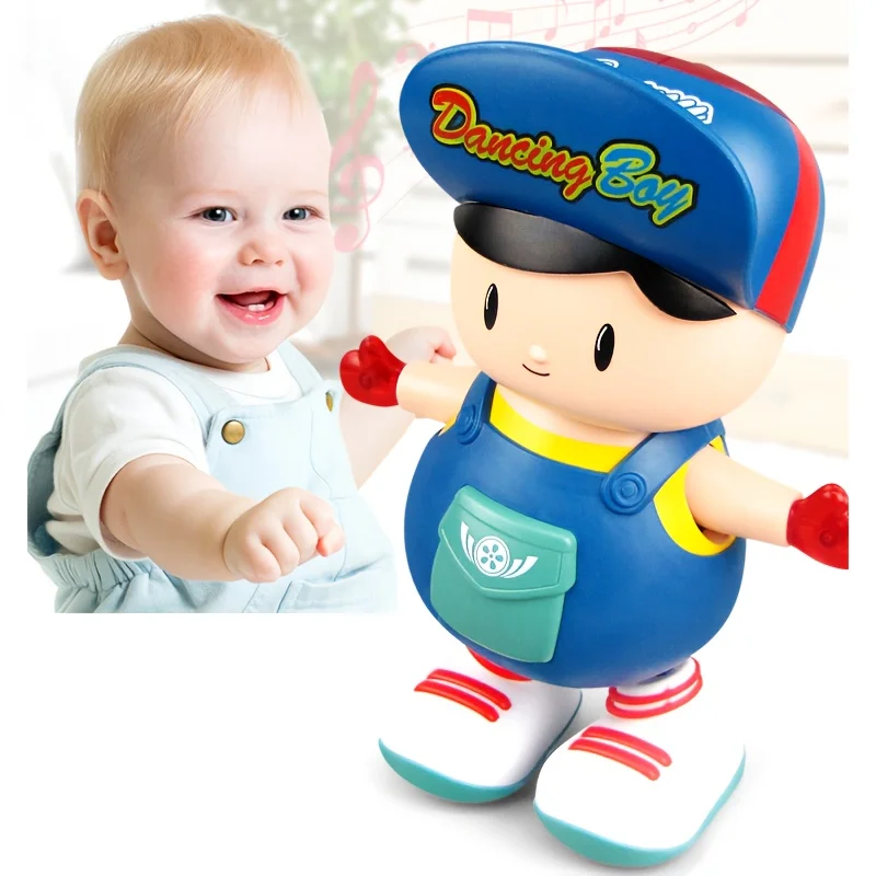 

Детские игрушки, игрушки для малышей, танцующая игрушка для мальчика с большой головой, электрическая световая музыка, милая танцевальная игрушка-качели для мальчика, идея подарков для детей