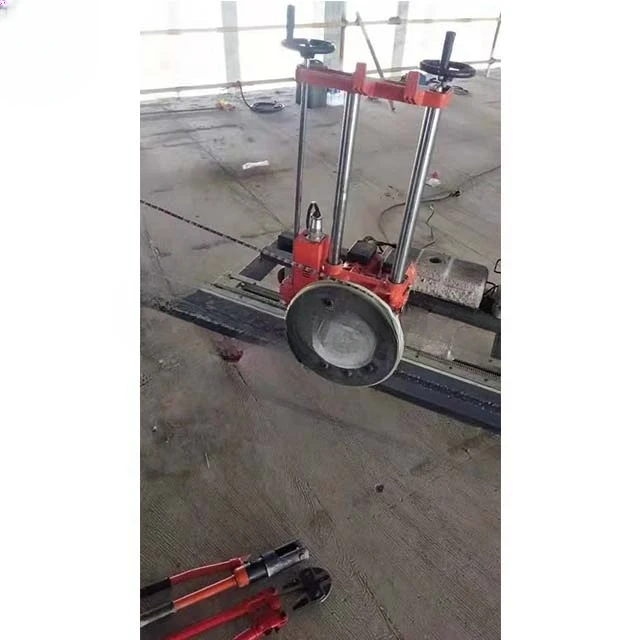 Cut Door Holes Windows Elevator Openings Reinforced Concrete Wall Surface Electric Rope Saw Machine