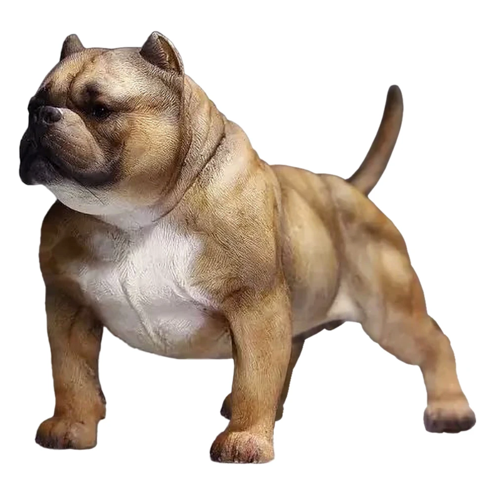 15X7.3X10CM American Bully Ditbull 1.0 Classic Edition Soldiers Matching Dog Model Car Ornament Home Decoration Accessories