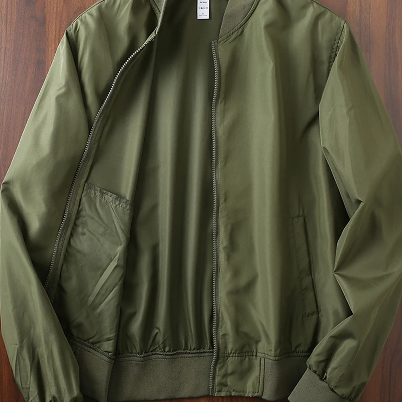 

Водонепроницаемые дышащие пальто для американского отдыха, мужская одежда, весенне-осенняя новая модная куртка, тонкая свободная зеленая бейсбольная форма