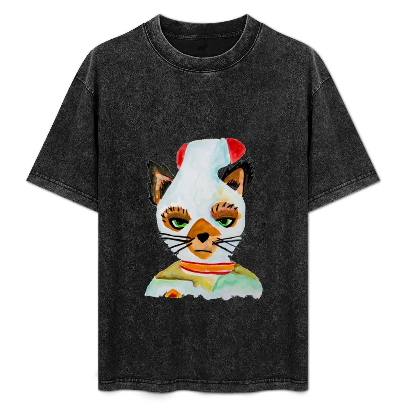 

Ash Fantastic Mr.Fox T-Shirt Work Basic Short Sleeve Top