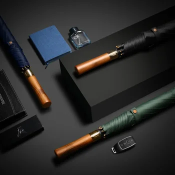 122cm 대형 지우기 긴 우산 나무 손잡이 방풍 남자 골프 우산 비 여자 태양 보호 UV 파라솔 우산 야외