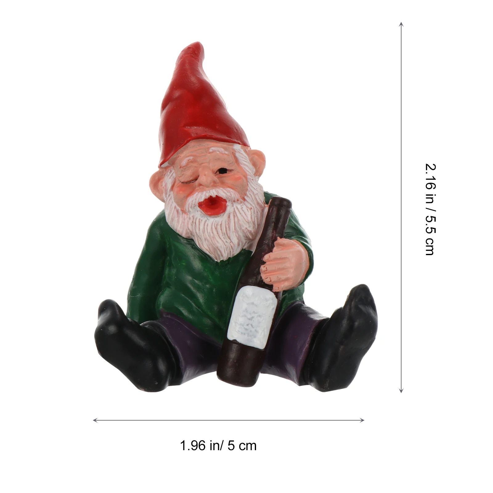 

1Pcs Resin Craft Garden Decoration Cute Funny Dwarf Statue Outdoor Lawn Ornament Lovely Gift Art Sculpture Garden Decor