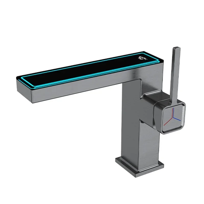 

Digital display faucet toilet washbasin gun gray bathroom toilet washbasin hot and cold faucet MT2515