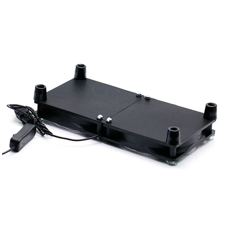 Radiator with Fan for CPU PC Water Cooling System Aluminum USB Router TV / Broadband Cooling Cooled Row Heat Exchanger