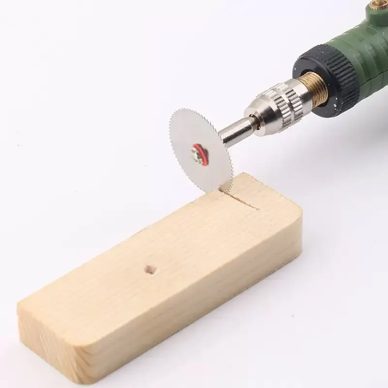 11PCS Kit Mini Circular Saw Blade Rotary Tool Metal Discs Tool Electric Grinding Cut Cutoff Mandrel Set Cutting Wood Tool