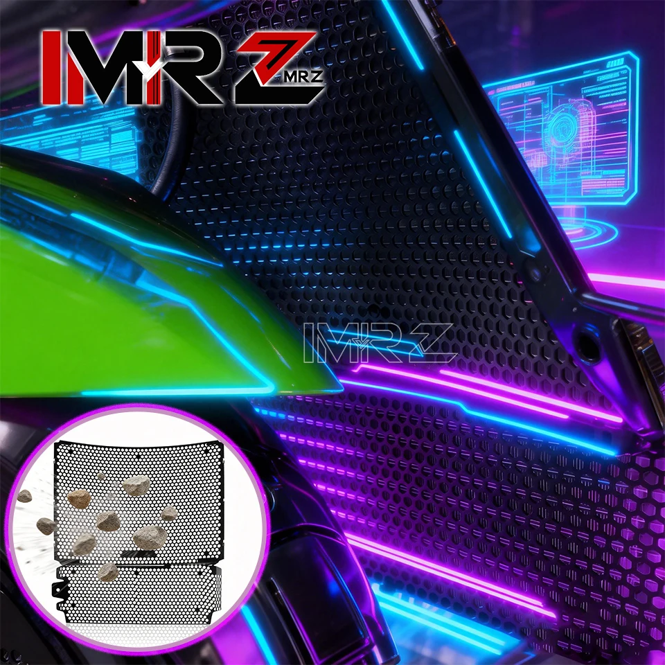 Motorcycle Radiator Grille Guard Grill Protector For Kawasaki Ninja ZX-10R ZX-10RR ZX10R ZX10RR 2021-2026 2024 2025 Accessories