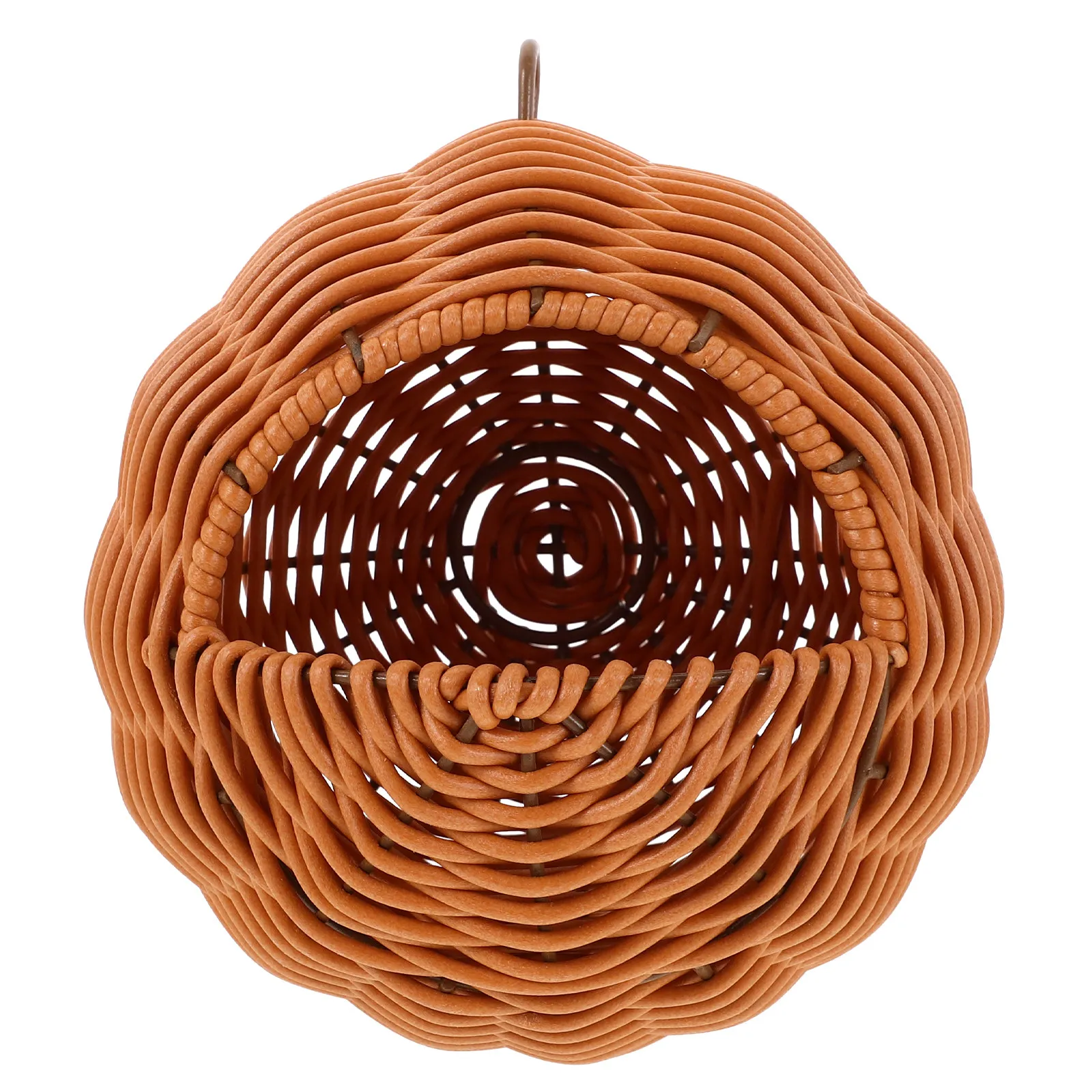 

Hand-Woven Hanging Bird Nest for Parakeets Parrots Imitation Rattan Woven Ventilated Cozy Nest Garden Decor Bird Outdoor