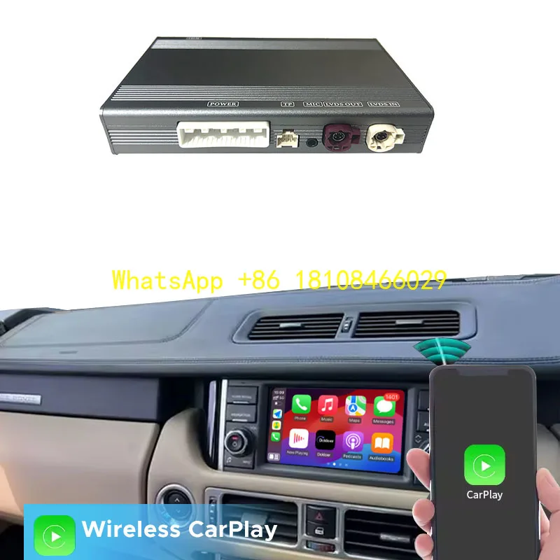

Single Display Denso System Original Screen Upgrade Wireless Carplay Android Auto Range Rover 2010 Navigation Music Player