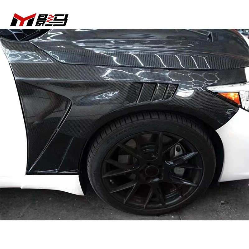 Car Accessories Carbon Fiber Side Fender for  Q50 V37 V2 Type 2014-2022 Vents Front Fender