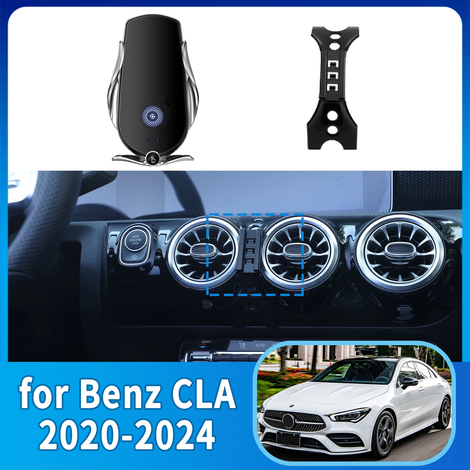 

Car Mobile Phone Holder for Mercedes Benz CLA 250 A 2020~2024 Accessories GPS Bracket Navigation Stand Auto