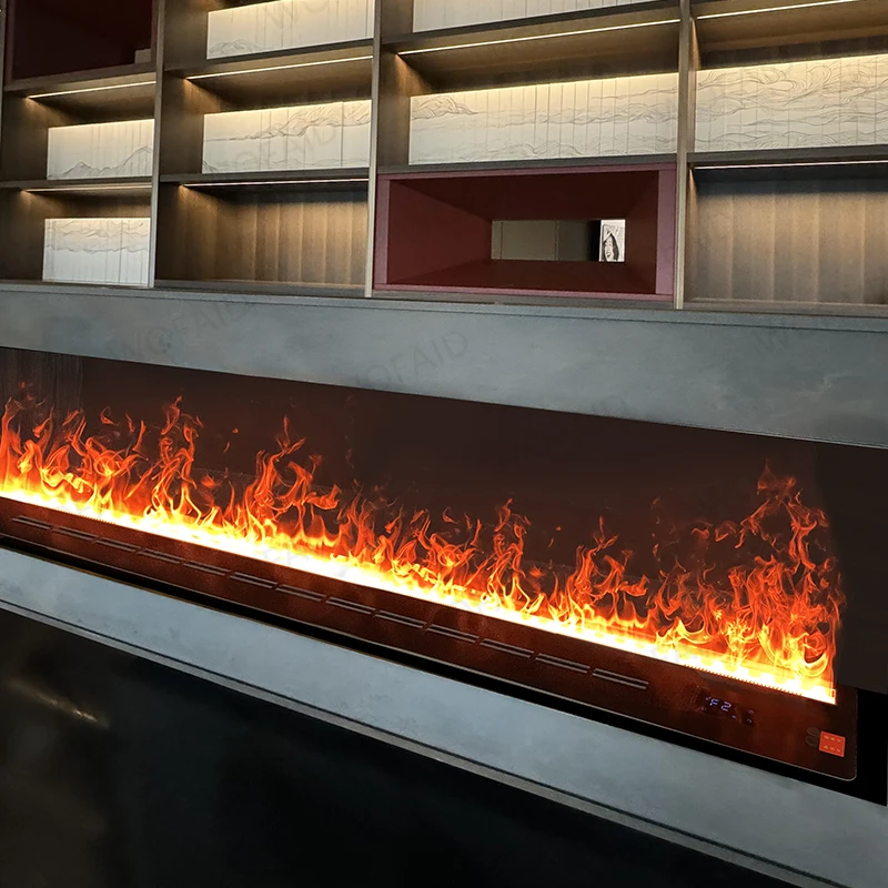 

Indoor Modern Embedded Fireplace 5 Year Warranty Led lights Mute Mist Electric Water Humidifier High-power 3D Atomized Fireplace