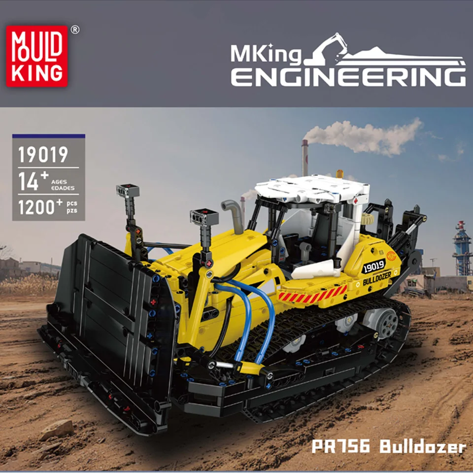 

Technical 1200PCS Pneumatic Bulldozer Excavator Building Blocks Set for Adults Kids Mould King Toys Children Christmas Gifts