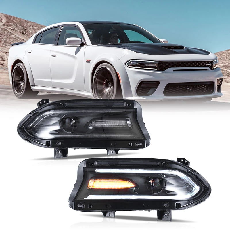 LED Headlights 2015-UP Original Replacement For R/T SRT Car Head Lights For Dodge charger Headlamp